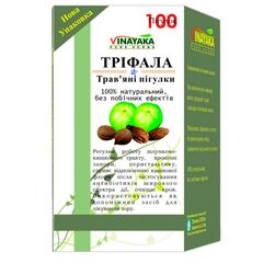 Трифала Vinayaka Triphala 100 таблеток, Название: Трифала таблетки Vinayaka