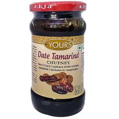 ​Чатни кисло-сладкая финиками и тамариндом (Соус) Date Tamarind Chutney Yours 323 грамма