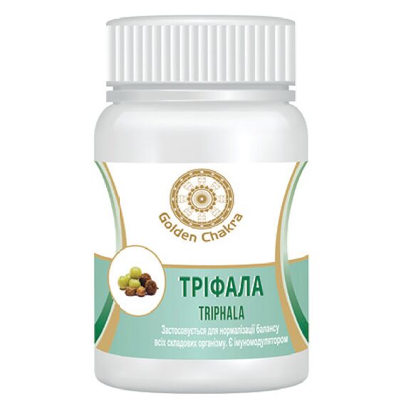 Трифала Golden Chakra 60 таблеток, Название: Трифала таблетки Golden Chakra