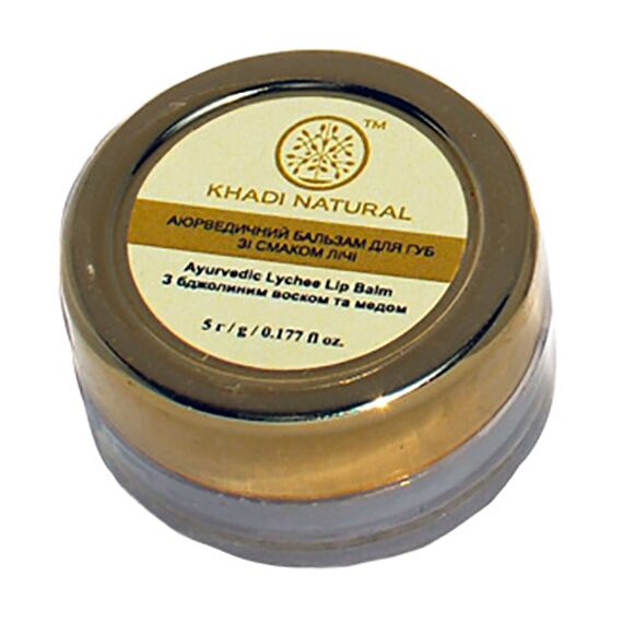 Бальзам для губ со вкусом личи Khadi 5г., С ароматом: личи